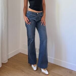 Vintage Euro Low-Rise Flare Jeans (S)